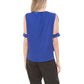 Blusa Azul Feminina Crepe UME