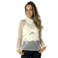 Blusa Segunda Pele Branca Skin Faux