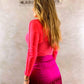 Blusa Segunda Pele Pink Neon KM9