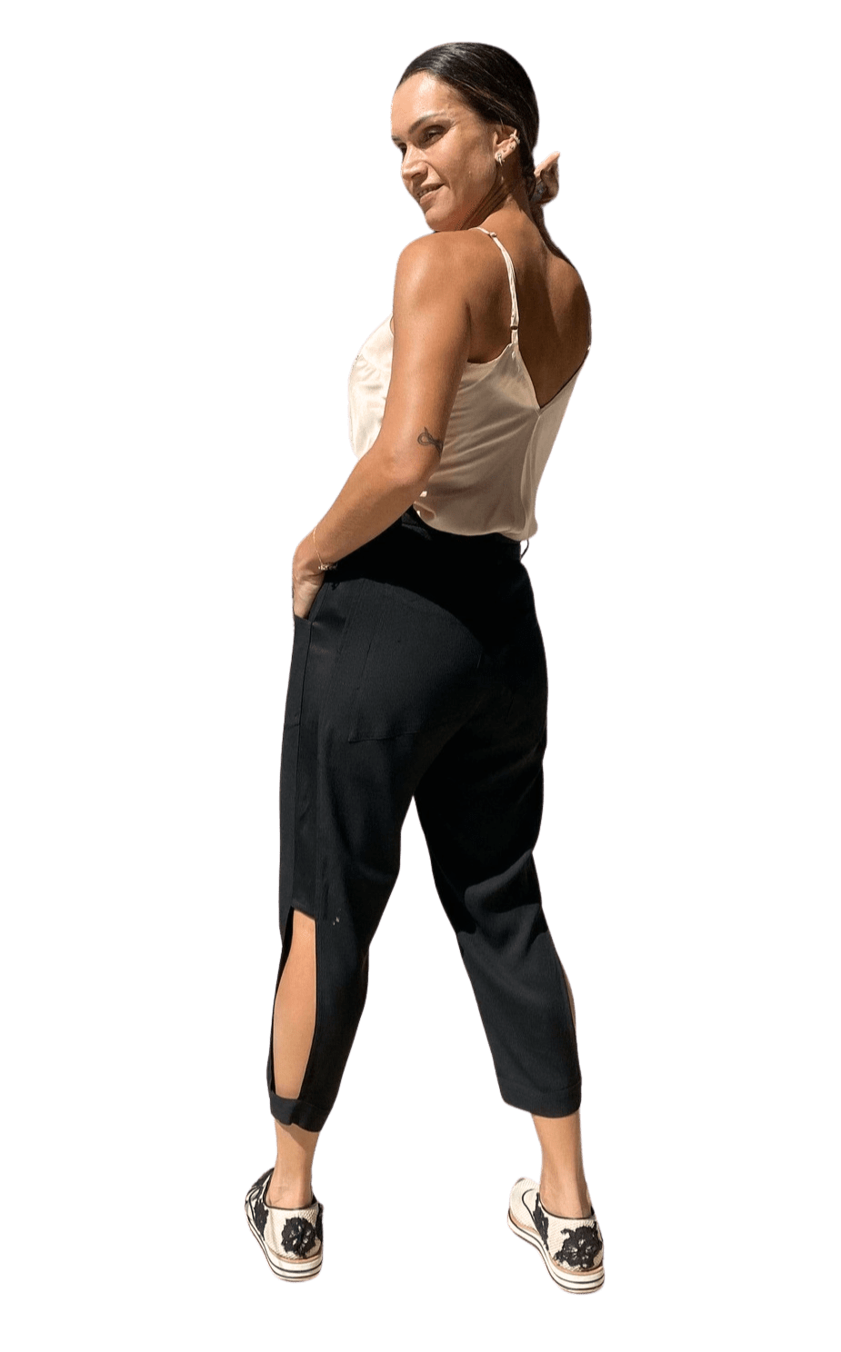 Calça Feminina Alfaiataria Preta UME