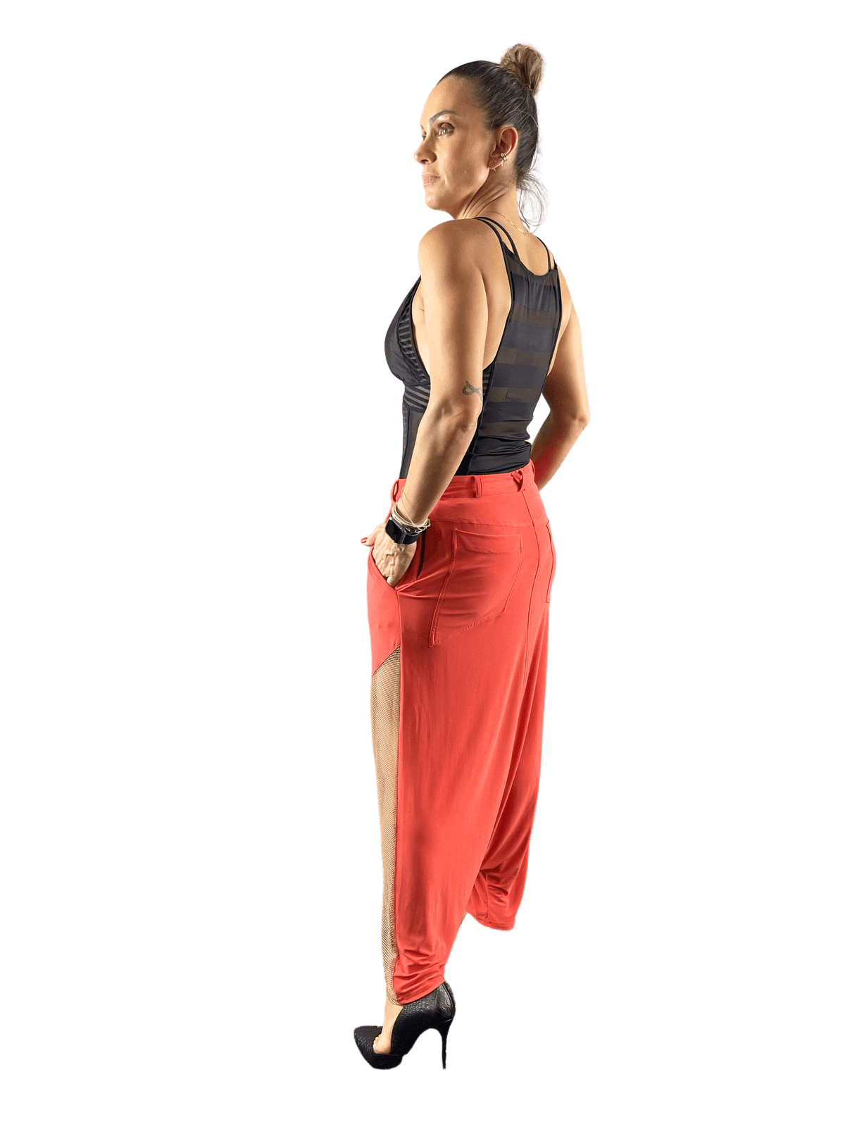 Calça Pantalona Coral MAX SARUEL