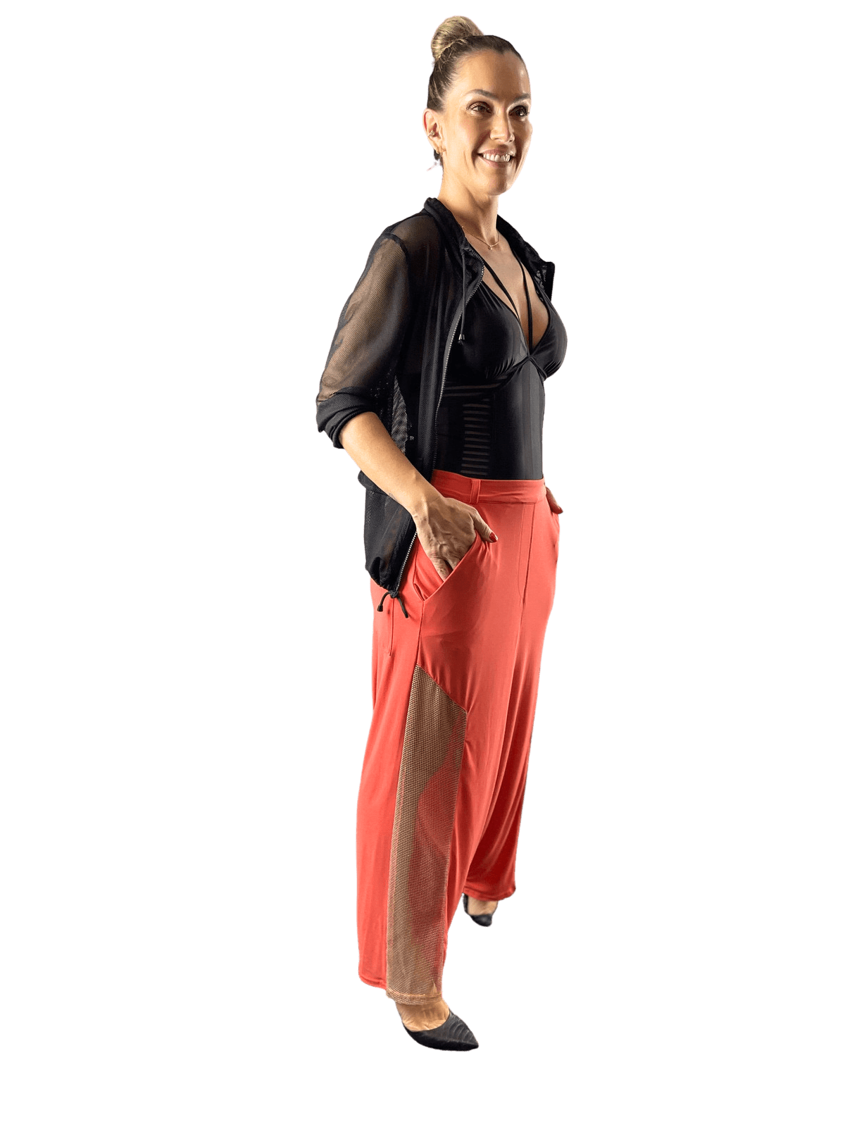 Calça Pantalona Coral MAX SARUEL