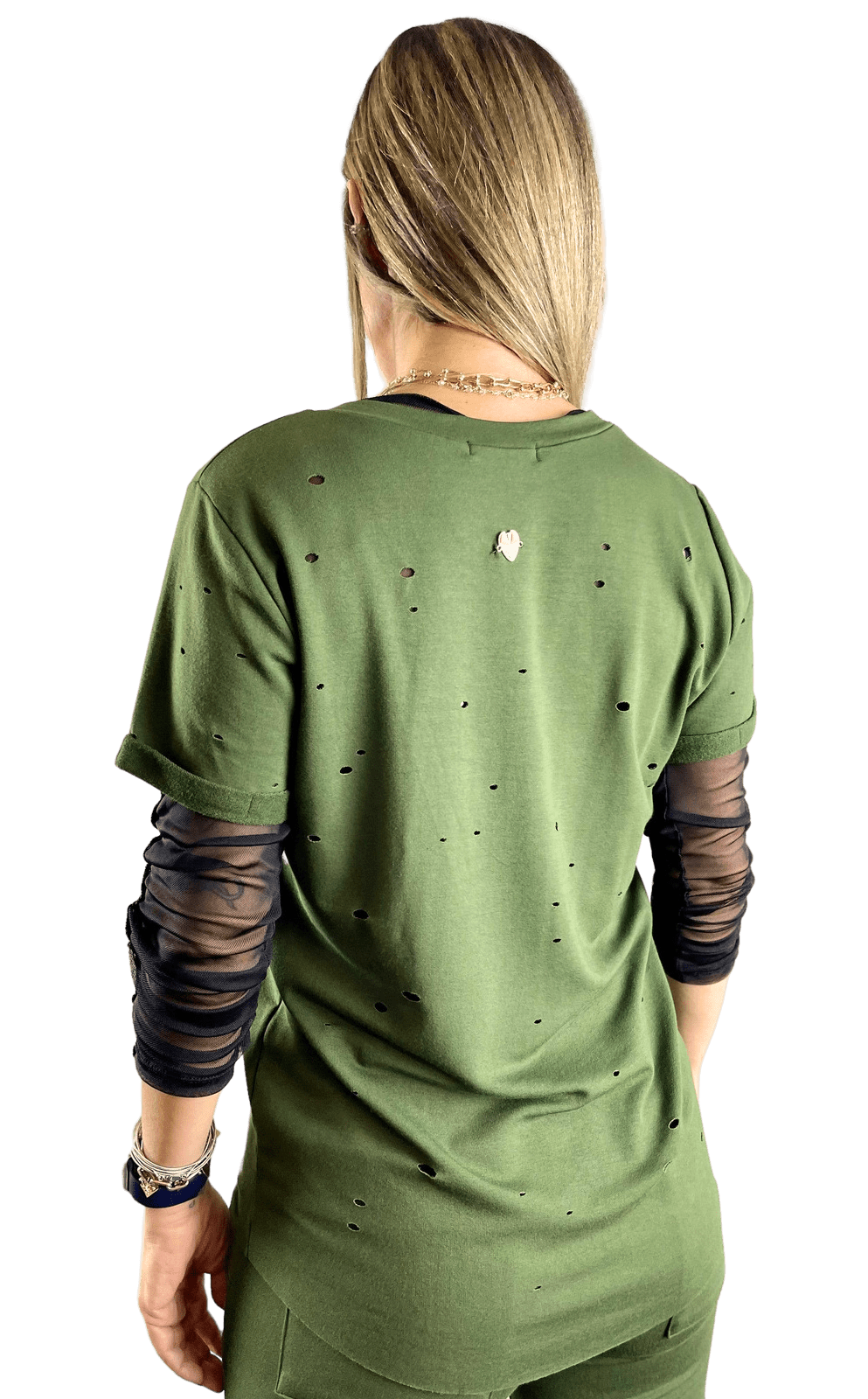 Camiseta Feminina Verde WOODS