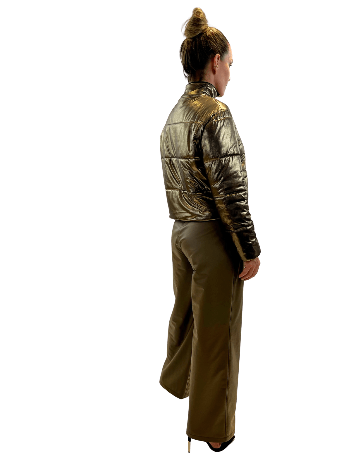 Jaqueta Metalizada Dourada PUFFER