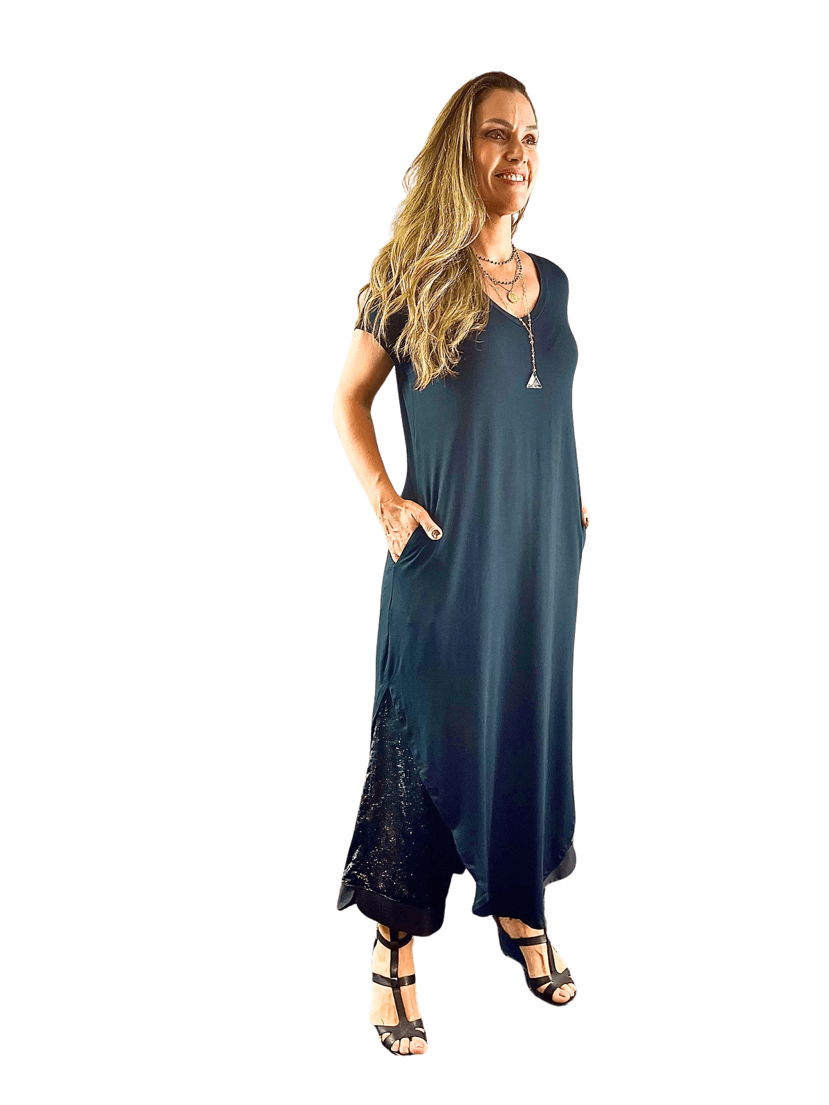 Vestido Confort Preto WOODS