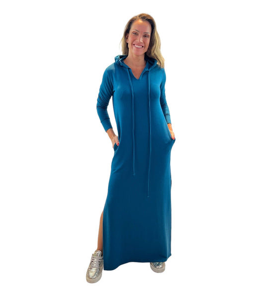 Vestido Longo Capuz Azul VERONA