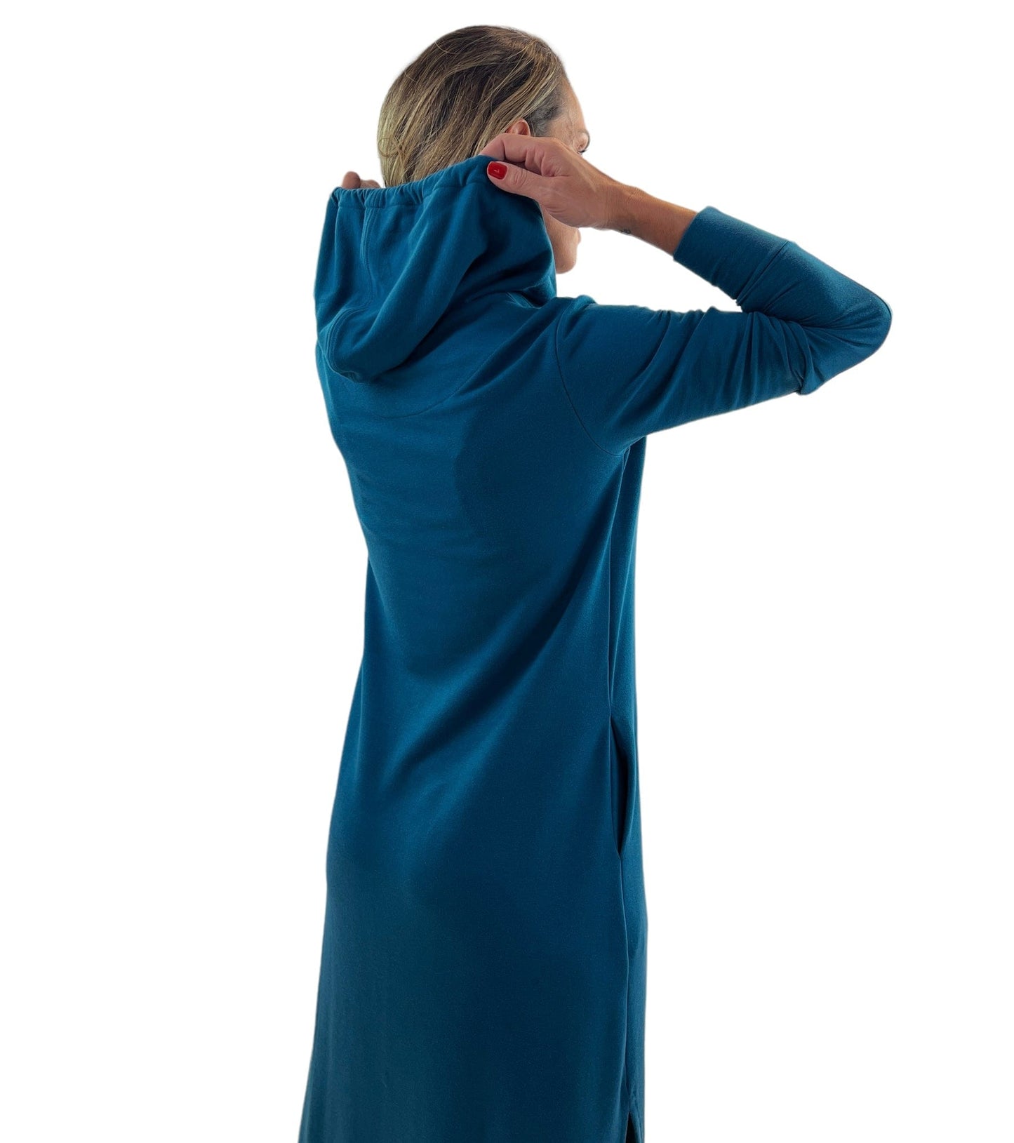 Vestido Longo Capuz Azul VERONA