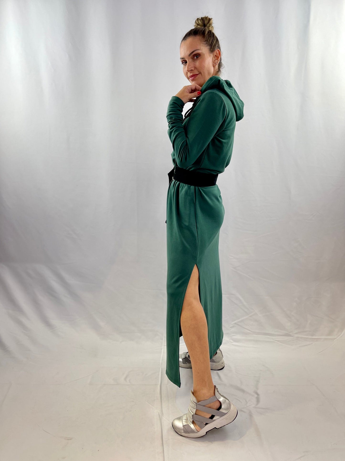 Vestido Longo Capuz Verde VERONA