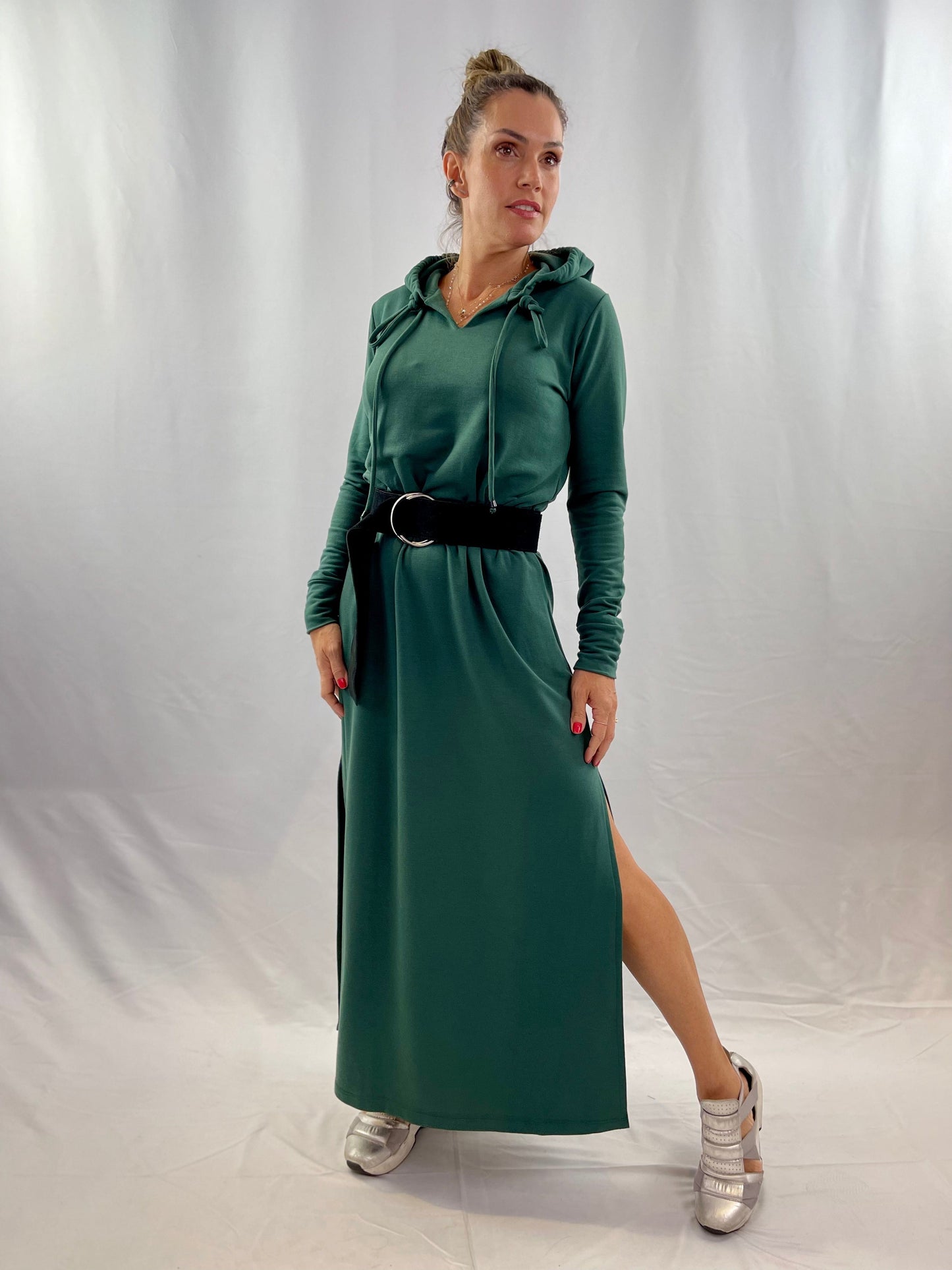 Vestido Longo Capuz Verde VERONA