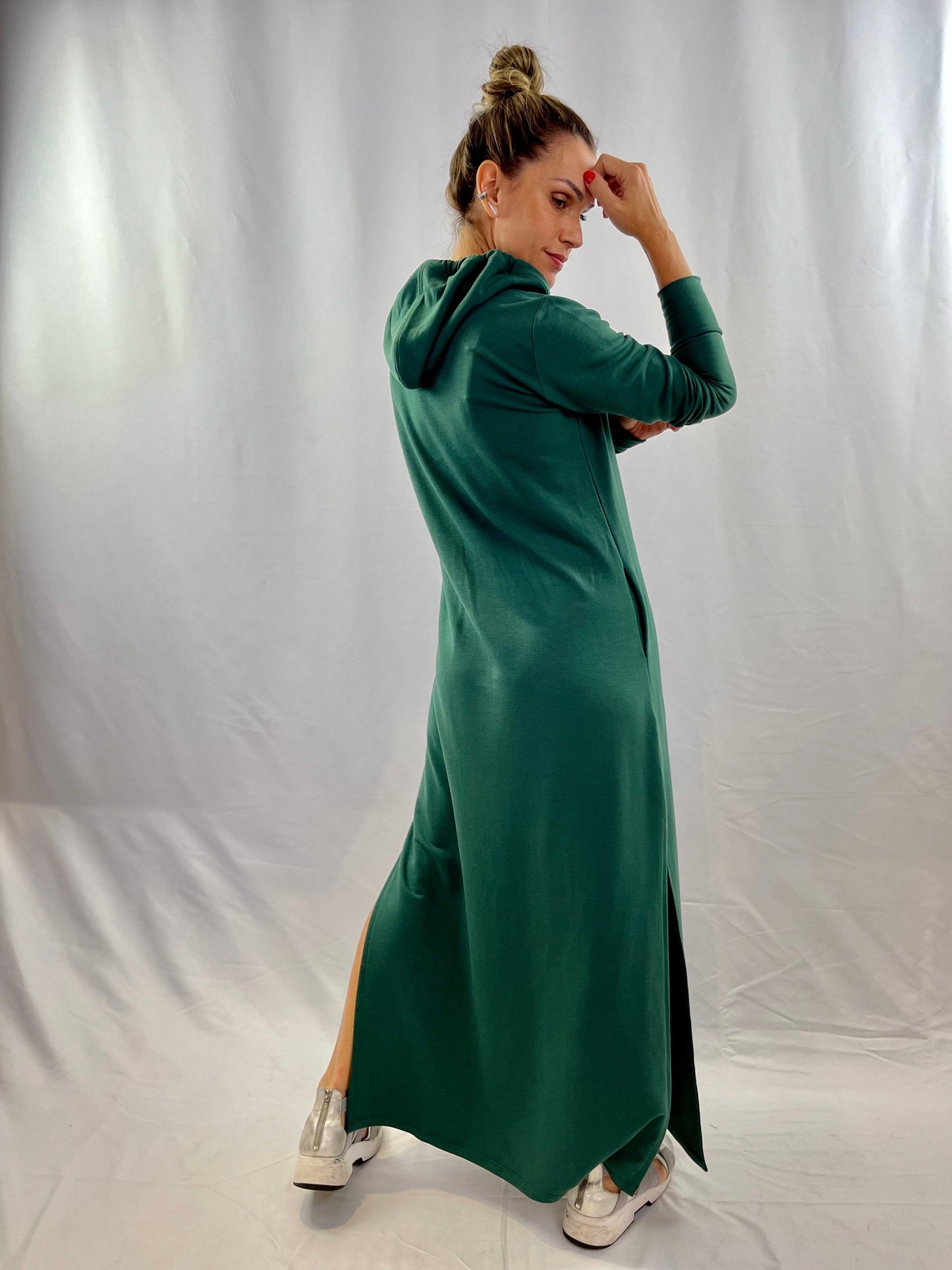 Vestido Longo Capuz Verde VERONA