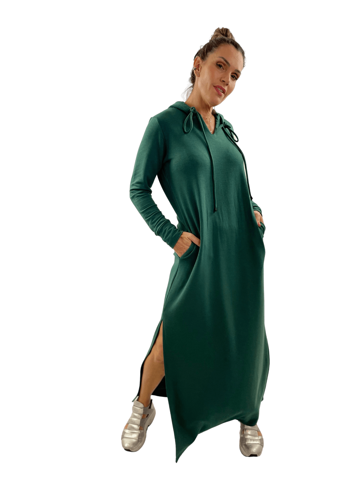 Vestido Longo Capuz Verde VERONA