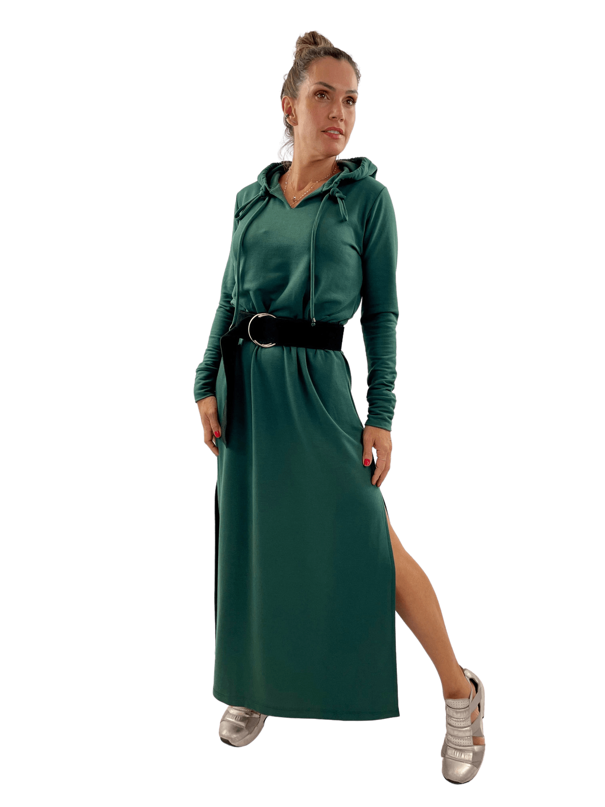 Vestido Longo Capuz Verde VERONA